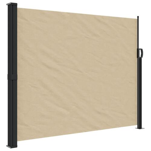 Sammenrullelig sidemarkise 160 x 600 cm beige
