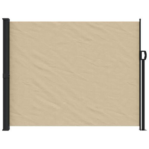 Sammenrullelig sidemarkise 160 x 600 cm beige