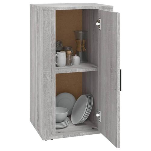 Skænk 40x33x70 cm konstrueret træ grå sonoma-eg