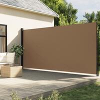 Sammenrullelig sidemarkise 200x600 cm gråbrun