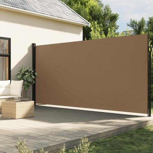Sammenrullelig sidemarkise 200x600 cm gråbrun