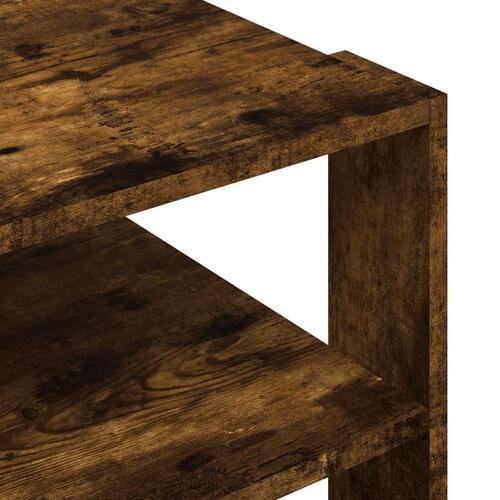 Sofabord 59,5x59,5x40 cm konstrueret træ røget egetræsfarve