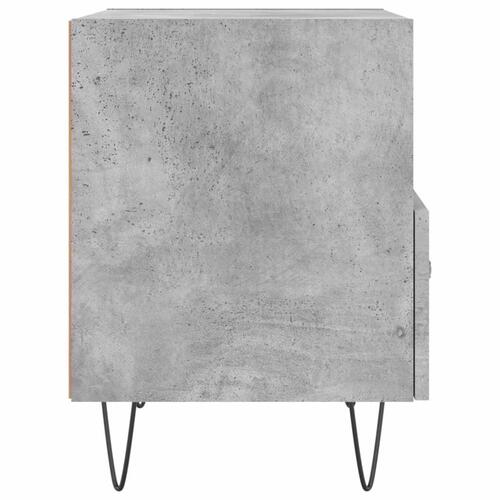 Sengeborde 2 stk. 40x35x47,5 cm konstrueret træ betongrå