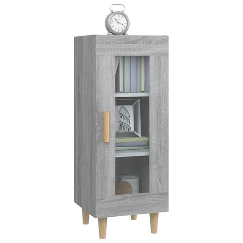 Skænk 34,5x34x90 cm konstrueret træ grå sonoma-eg