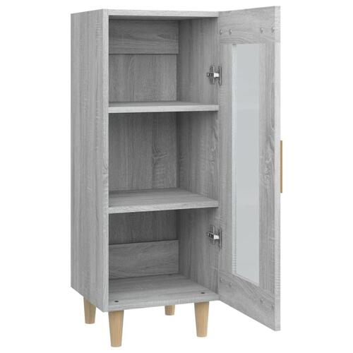 Skænk 34,5x34x90 cm konstrueret træ grå sonoma-eg