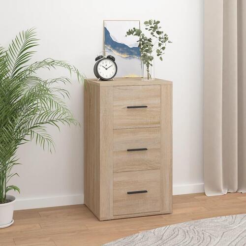 Skænk 40x33x70 cm konstrueret træ sonoma-eg