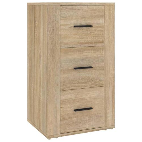 Skænk 40x33x70 cm konstrueret træ sonoma-eg