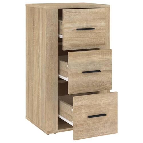 Skænk 40x33x70 cm konstrueret træ sonoma-eg