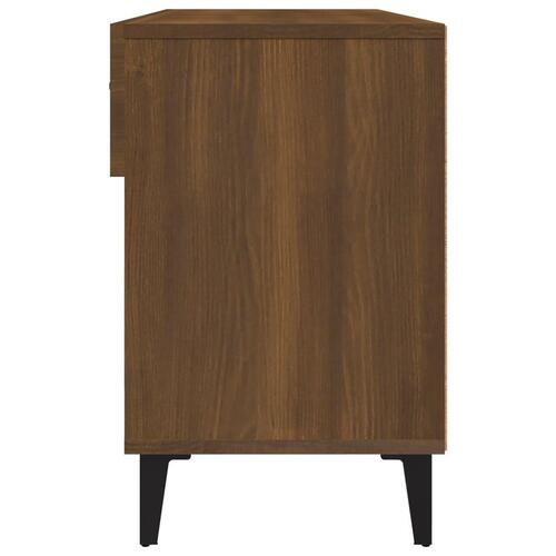 Skoreol 102x35x55 cm konstrueret træ brun egetræsfarve