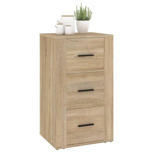 Skænk 40x33x70 cm konstrueret træ sonoma-eg