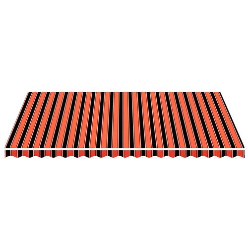 Udskiftningsdug til markise 5x3,5 m orange og brun