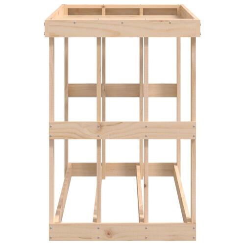 Udendørs brændestativ 108x52x74 cm massivt fyrretræ