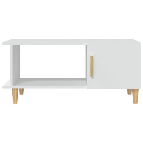 Sofabord 90x50x40 cm konstrueret træ hvid
