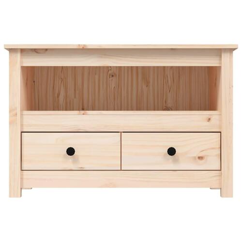 Tv-bord 79x35x52 cm massivt fyrretræ