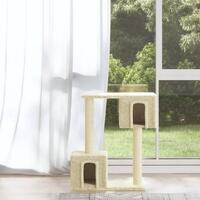 Kradsetræ med sisalkradsestolper 60 cm cremefarvet