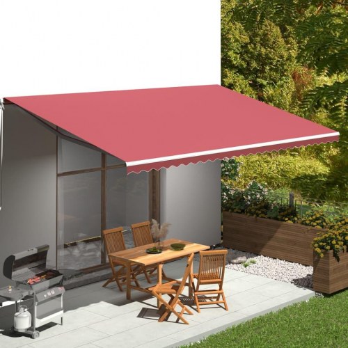 Udskiftningsdug til markise 6 x 3,5 m - bordeaux