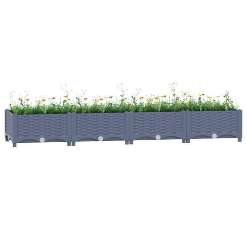 Højbed 160x40x23 cm polypropylen