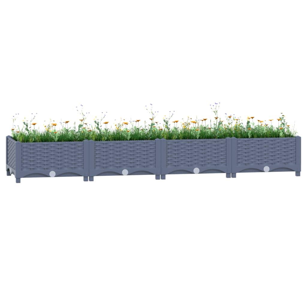 Højbed 160x40x23 cm polypropylen