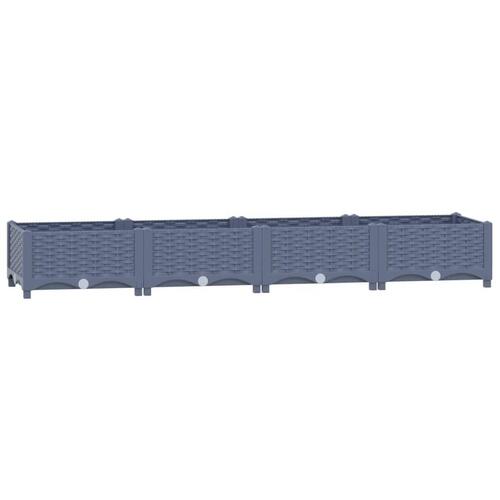 Højbed 160x40x23 cm polypropylen