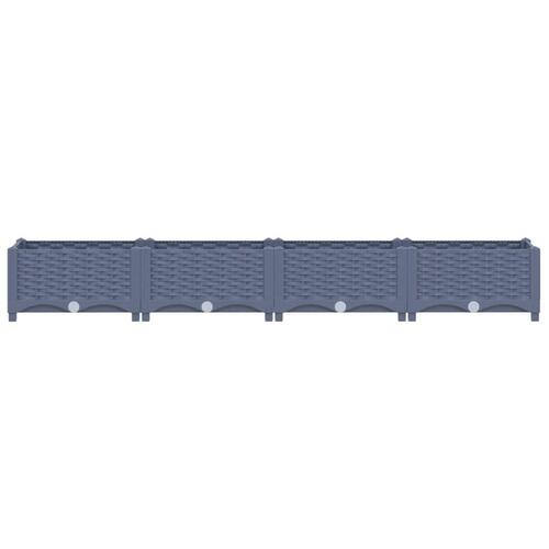 Højbed 160x40x23 cm polypropylen