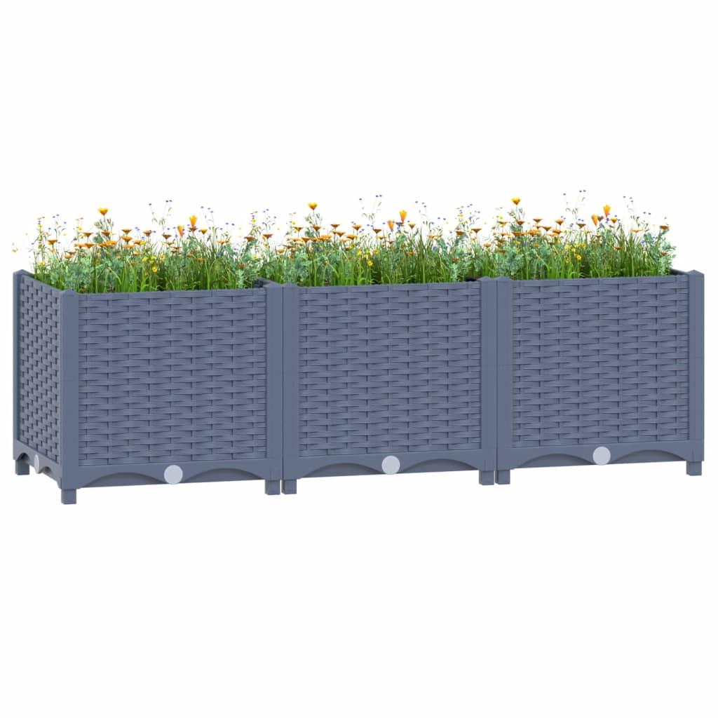 Højbed 120x40x38 cm polypropylen