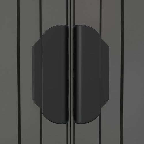 Haveskur 192x606x223 cm galvaniseret stål lysegrå