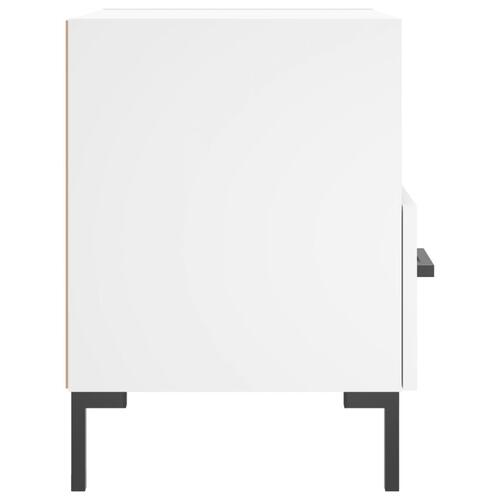 Sengeborde 2 stk. 40x35x47,5 cm konstrueret træ hvid