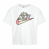 Børne Kortærmet T-shirt Nike Knit Hvid 7 år