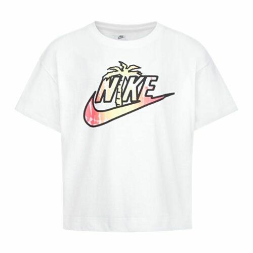 Børne Kortærmet T-shirt Nike Knit Hvid 7 år
