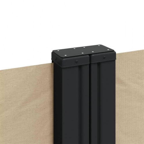 Sammenrullelig sidemarkise 120 x 600 cm beige