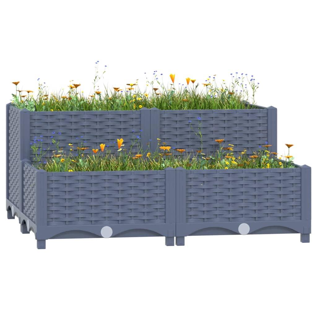 Højbed 80x80x38 cm polypropylen