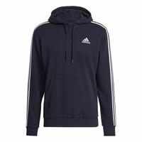 Hættetrøje til Mænd Adidas Essentials 3 Stripes Marineblå XL