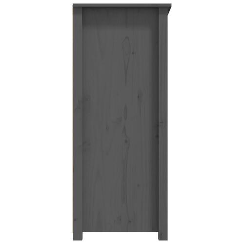 Skænk 83x41,5x100 cm massivt fyrretræ grå