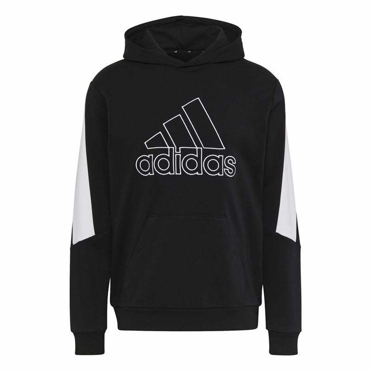 Hættetrøje til Mænd Adidas Future Icons Sort S