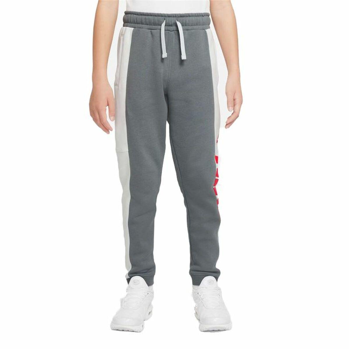 Træningsdragt til børn underdele Nike Sportswear Hvid Mørkegrå 7-8 år