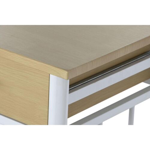 Spisebordsæt med 2 stole Metal Træ MDF 80 x 50 x 84 cm
