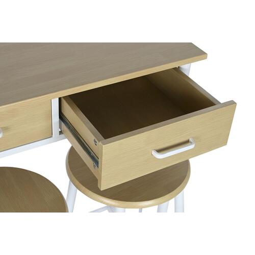 Spisebordsæt med 2 stole Metal Træ MDF 80 x 50 x 84 cm