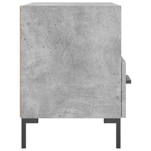 Sengeborde 2 stk. 40x35x47,5 cm konstrueret træ betongrå