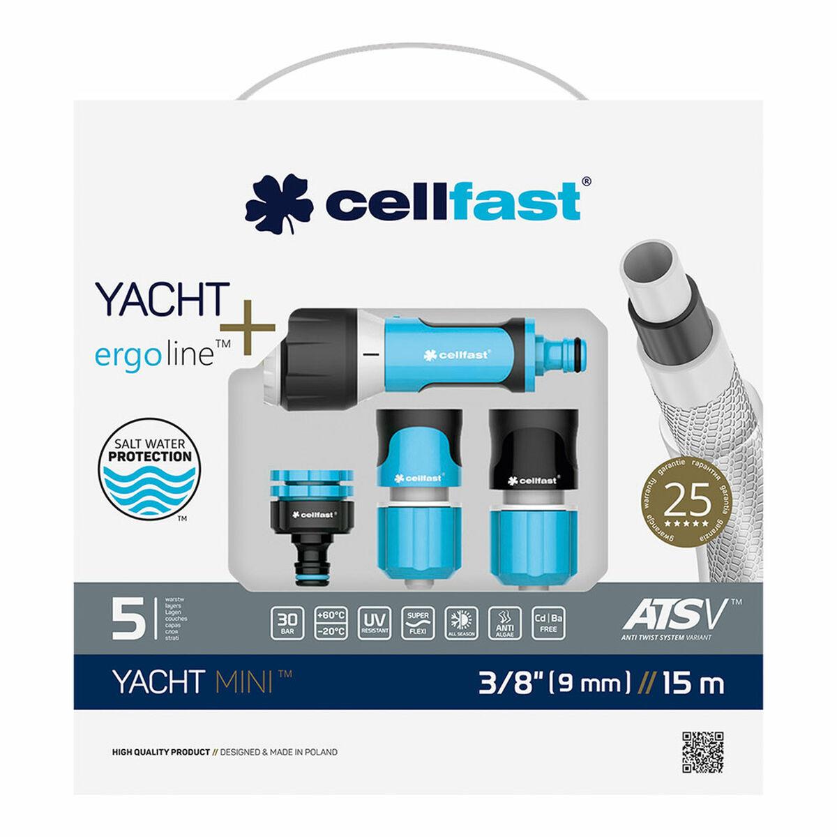 Cellfast Yacht Mini ATS haveslange-sæt 15 m Ø 9 mm (PVC) billede