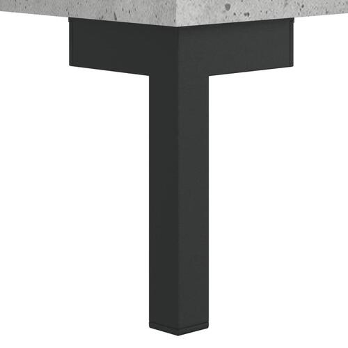 Sengeborde 2 stk. 40x35x47,5 cm konstrueret træ betongrå