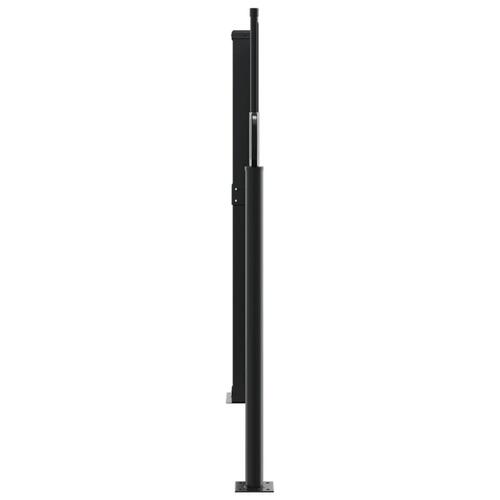 Sammenrullelig sidemarkise 100x600 cm hvid