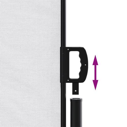 Sammenrullelig sidemarkise 100x600 cm hvid