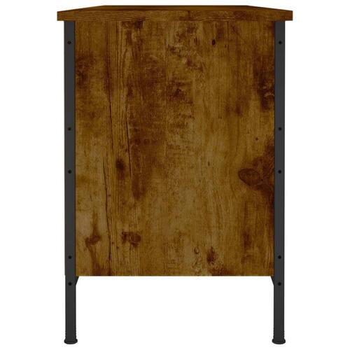 Skoreol 100x35x50 cm konstrueret træ røget egetræsfarve
