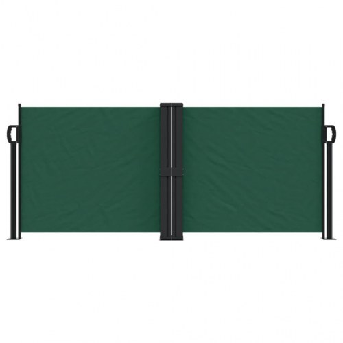 Sammenrullelig sidemarkise 100x600 cm mørkegrøn