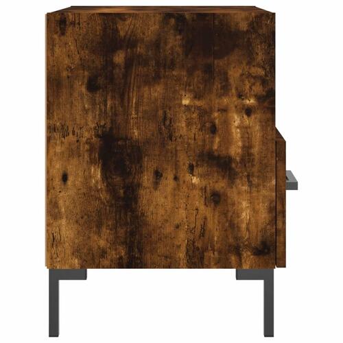 Sengeborde 2 stk. 40x35x47,5 cm konstrueret træ røget egetræ