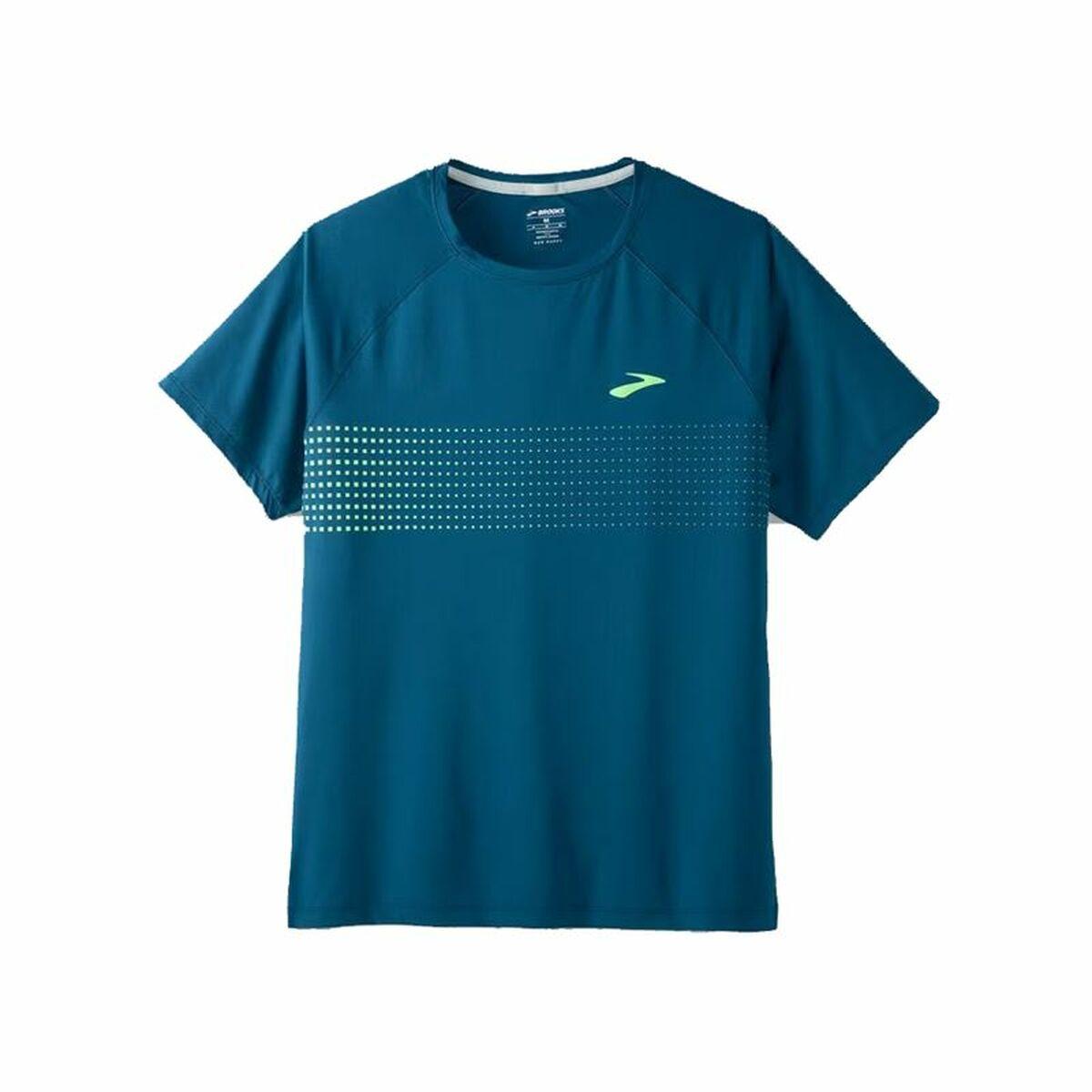 Kortærmet T-shirt til Mænd Brooks Atmosphere 2.0 Cyan L