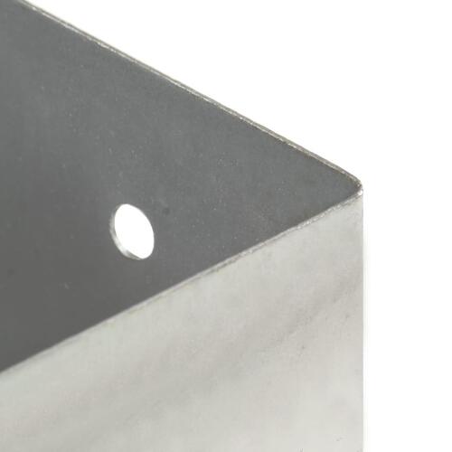 Stolpefod 4 stk. 101 mm galvaniseret metal