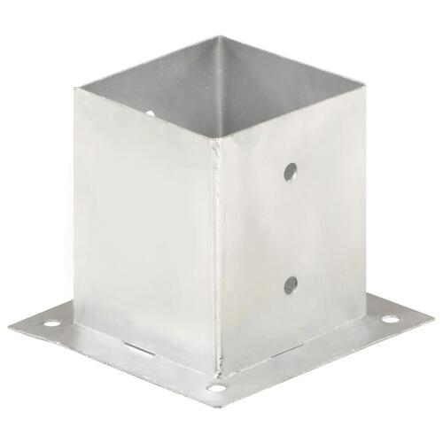 Stolpefod 4 stk. 121 mm galvaniseret metal