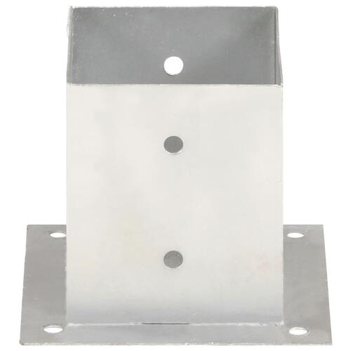 Stolpefod 4 stk. 121 mm galvaniseret metal