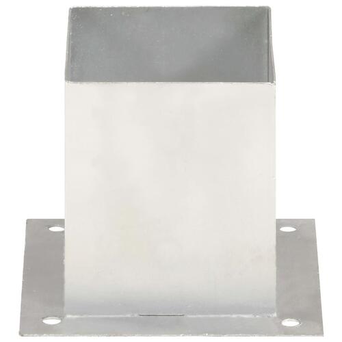 Stolpefod 4 stk. 121 mm galvaniseret metal